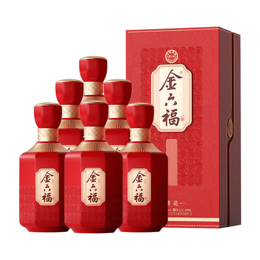 金六福酒.密造50.8度500mL*1瓶（红）（买一赠一） 商品图7