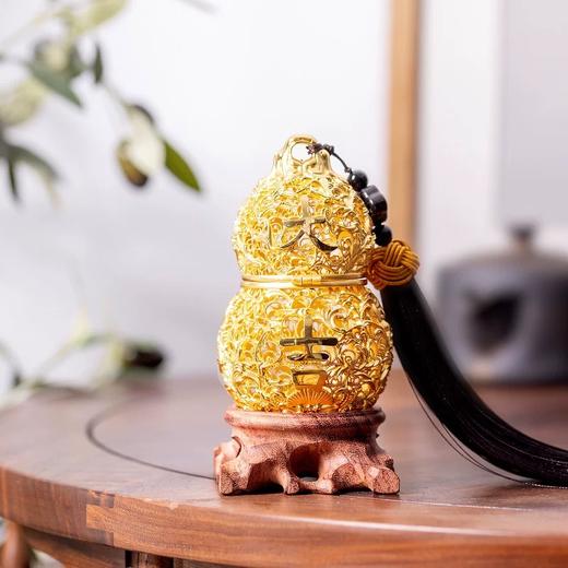 朱炳仁铜 福禄大吉花丝葫芦摆件铜葫芦中式家居新居乔迁送礼品 商品图2