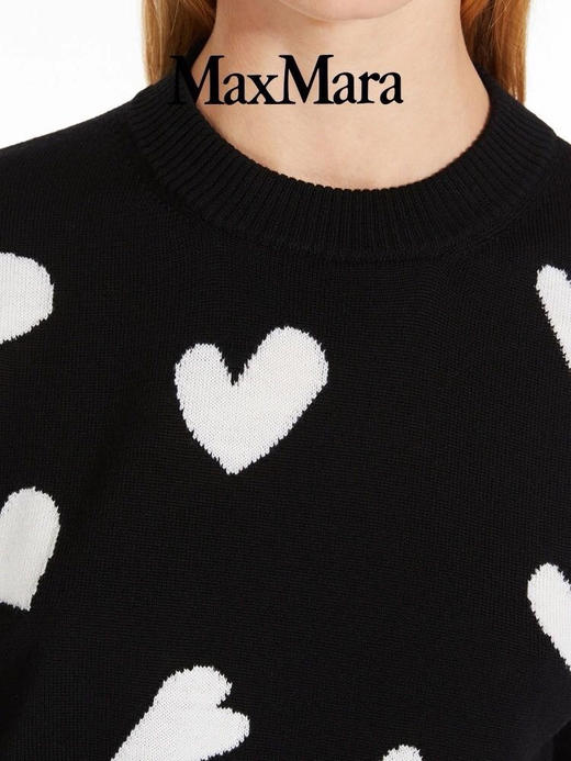 【秒杀价已调 直接拍】骨折价 max今年专柜再续辉煌 绵羊毛 提花纯羊毛 圆领羊毛衫 商品图1