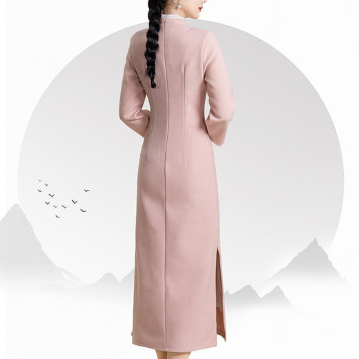 气质少女改良，新中式高贵长袖旗袍KK0505 商品图2