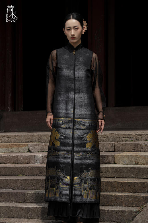 荷木HEMU丨高定锦上·长马甲 商品图0