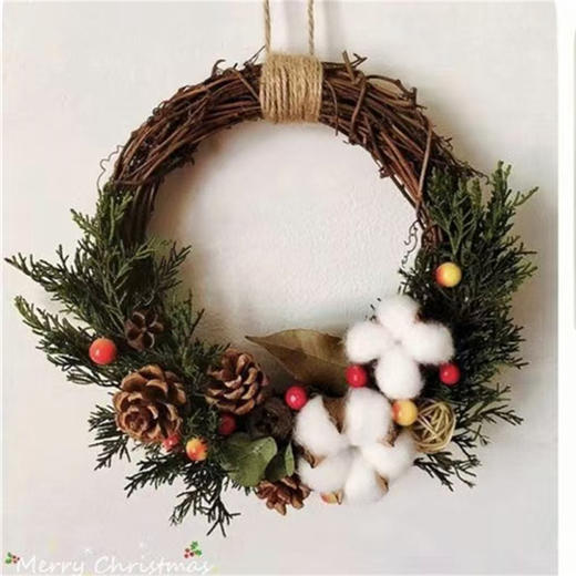 【精美圣诞树】圣诞诺贝松系列 纯手工打造 挂在哪里都好看 ‎圣诞节完美软装 可挂一个月 商品图0