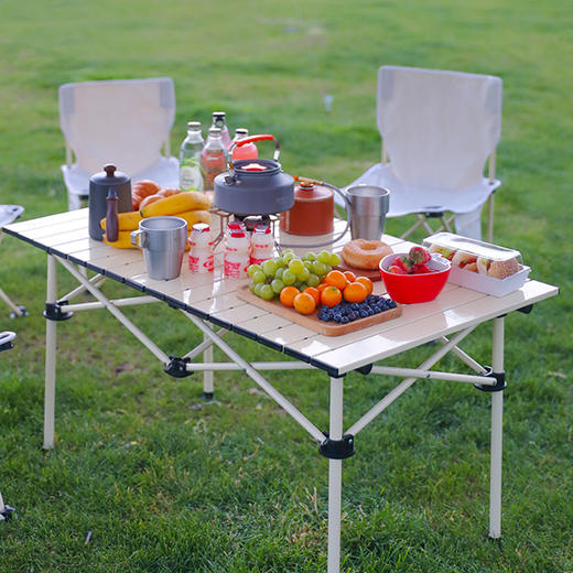 徽羚羊 云韧 碳钢 折叠长桌 95cm 卡其色HLY-ZDZ-23001 商品图3