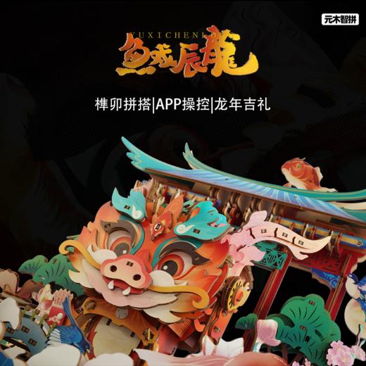 元木智拼 电动积木机器人 鱼戏辰龙 YM.3D.L01R（含场景） 商品图1