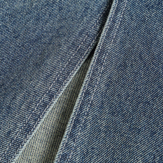 【2件9折】【Petit Bari】复古开叉牛仔裙 商品图4