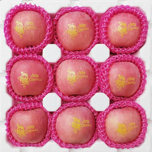 【圣诞平安果】山东烟台红富士苹果刻字圣诞果（泡沫托赠送小礼盒） 商品图5