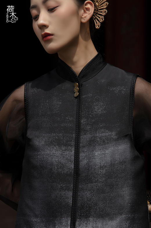 荷木HEMU丨高定锦上·长马甲 商品图2