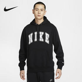 耐克NIKE2024冬季男子休闲运动经典宽松舒适连帽套头衫FZ0872-010