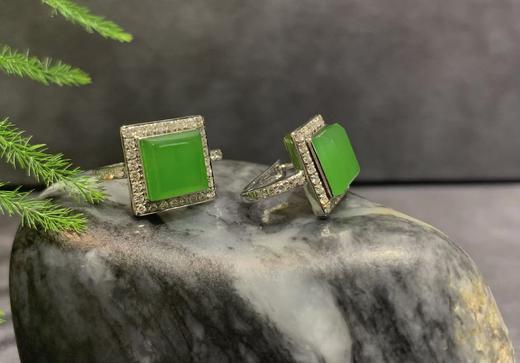 【御珠宫坊】金镶碧玉耳钉 商品图5