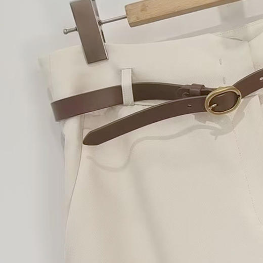 VIVIAN LIU薇薇安刘TR2325009春女装新款斜插兜高腰直筒休闲长裤 商品图2