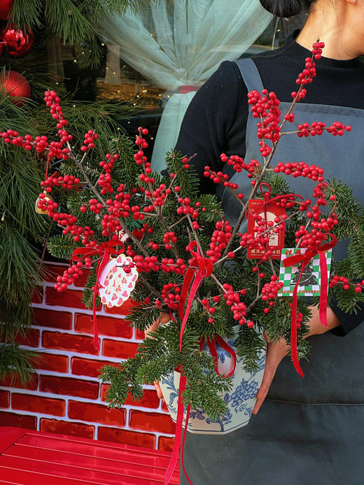 圣诞限定 ｜冬日恋歌 · 瓶花 （含花瓶） 商品图0