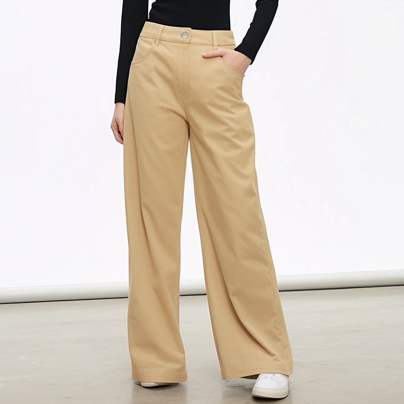 【2件9折】【Petit Bari】高腰宽松直筒牛仔裤（水洗产品）