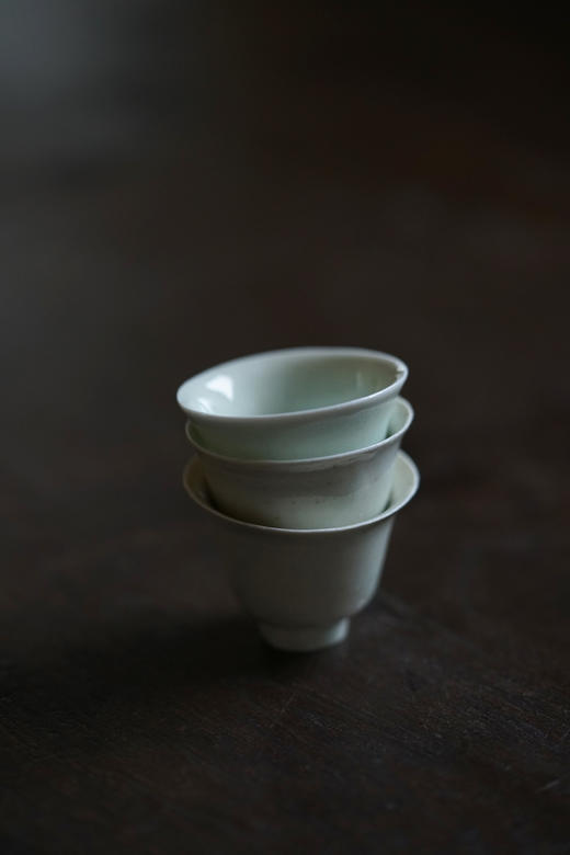 山本亮平19白瓷筒茶坏 小 商品图1