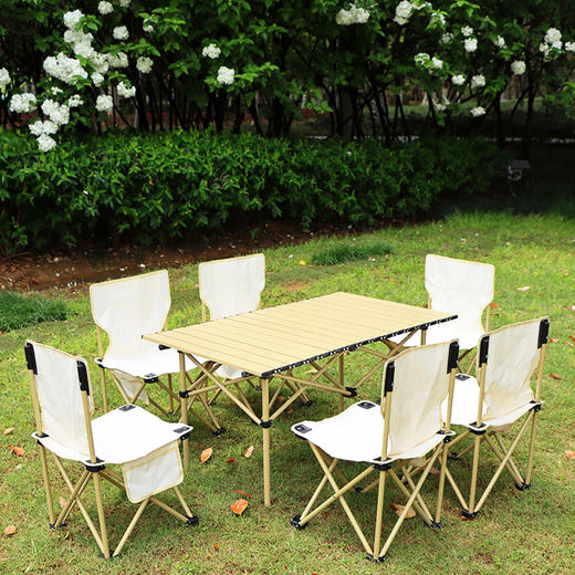 徽羚羊 云韧 碳钢 折叠长桌 95cm 卡其色HLY-ZDZ-23001 商品图2