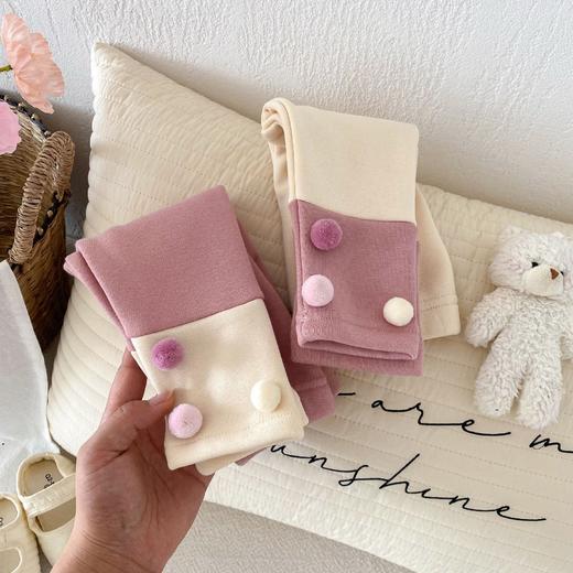 【柔软舒适，洋气时尚】女童洋气打底裤0-5岁 秋季韩版童装 女宝宝不倒绒裤子 儿童秋装-QQ 商品图2