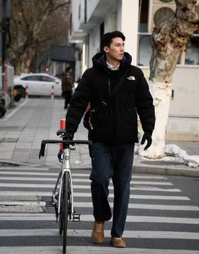 加绒男士直筒牛仔裤加绒显瘦直筒