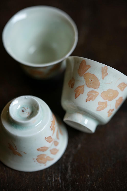 山本亮平27赤绘筒茶杯 小 商品图2