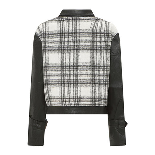 【2件9折】【Petit Bari】小香风短款皮外套 商品图2