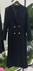 伯妮斯茵 | 轻奢职场风 双排扣西装领大衣 长款收腰毛呢外套 秋冬气质通勤大衣 HJ3C05 商品缩略图1