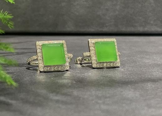 【御珠宫坊】金镶碧玉耳钉 商品图0