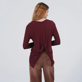 【2件9折】【Petit Bari】(多色)百搭高阶前后两穿长袖T恤