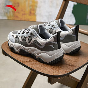 安踏流萤丨复古潮流老爹鞋男2025春季新款百搭休闲鞋子 112518853