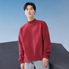 秋冬款加绒加厚半高领圆领长袖t恤纯色卫衣男式休闲上衣打底 商品缩略图3