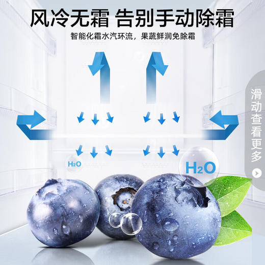 容声冰箱309L双开门家用 租房用二门节能低噪宿舍用小型冰箱两门 以旧换新 风冷无霜BCD-309WRS1DE 商品图2