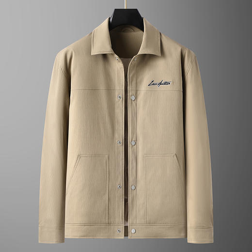 【新款DDT】大依优型大码翻领羽绒服夹克外套休闲胖子大码男休闲宽松加肥加大上衣 商品图0