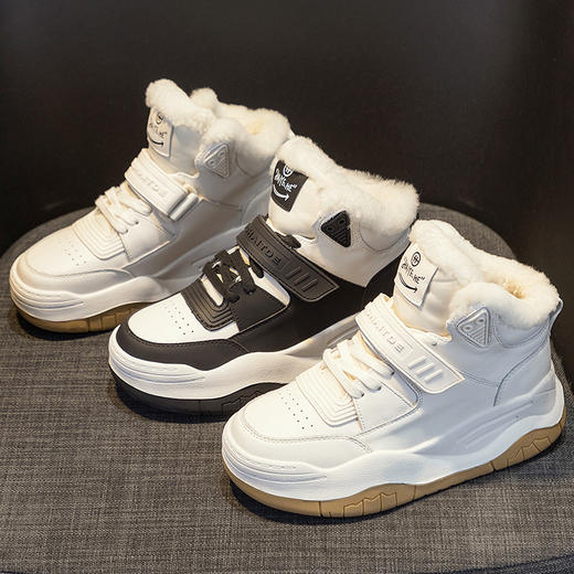 雀说网红同款女棉鞋保暖超火雪地棉冬季新款加绒休闲运动鞋AL8896 商品图0