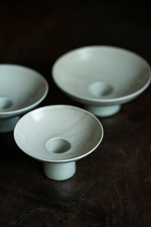 山本亮平60｜61｜62白瓷高台花入 商品图2