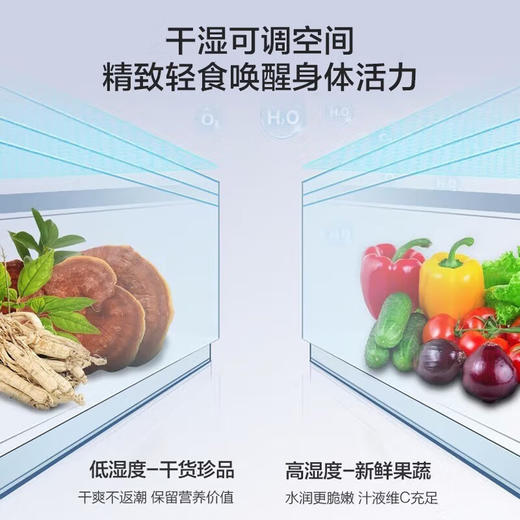 容声556升冰箱双开门家用对开门一级能效变频风冷无霜超大容量超薄电冰箱双门 556WRS1HP 商品图3