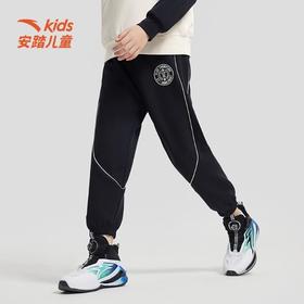 【KT】安踏儿童裤子2024年新款卫裤男大童秋冬加绒运动长裤352441729