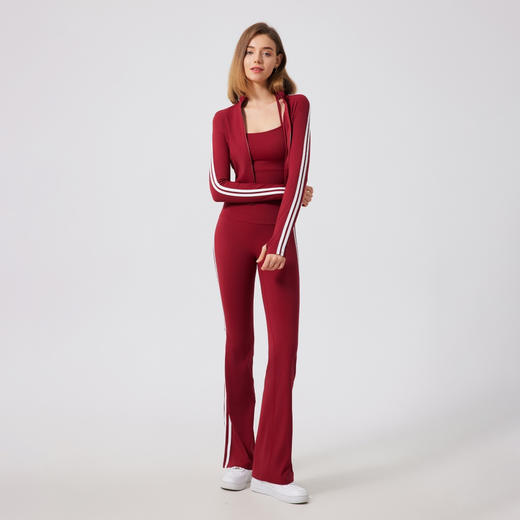 美式辣妹瑜伽服女休闲外套长袖拉链跑步亲肤运动健身上衣 FX 商品图3