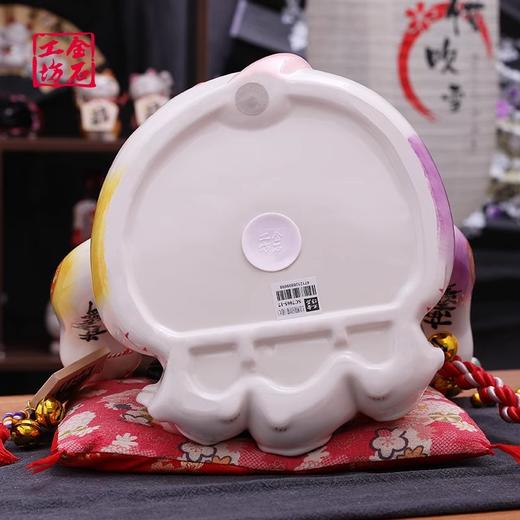 金石工坊招财猫大号摆件开业礼品日式收银台招财猫陶瓷储蓄存钱罐生意兴隆招财猫 商品图4