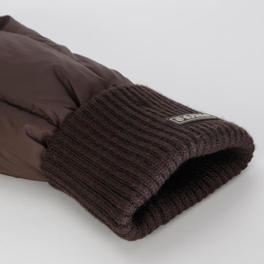 PR004斯尔丽2024年冬季新款高充绒带帽立领简约廓形长款通勤鸭绒羽绒服 商品图5