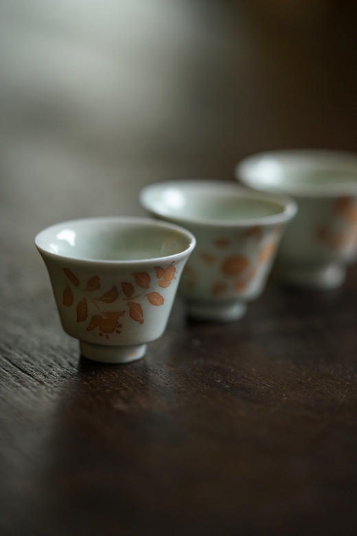 山本亮平27赤绘筒茶杯 小 商品图1