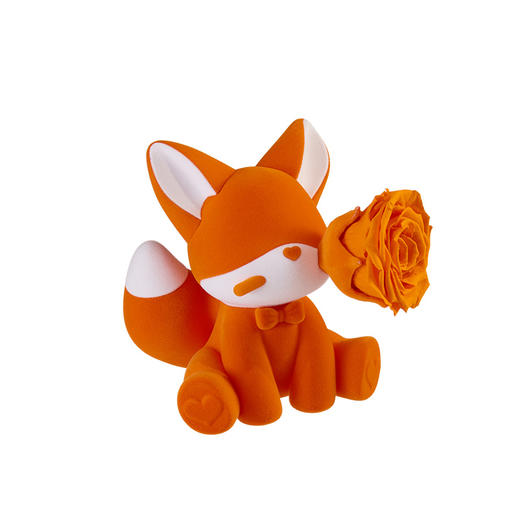 ROSEONLY诺誓 永生玫瑰 公仔系列 可心狐 紫白色 橙白色 送朋友 商品图10