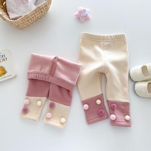 【柔软舒适，洋气时尚】女童洋气打底裤0-5岁 秋季韩版童装 女宝宝不倒绒裤子 儿童秋装-QQ 商品图0