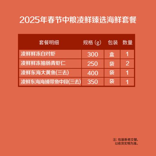 凌鲜海鲜定制套餐1550g【分仓直发，72小时发货，周末节假日不发货】 商品图1
