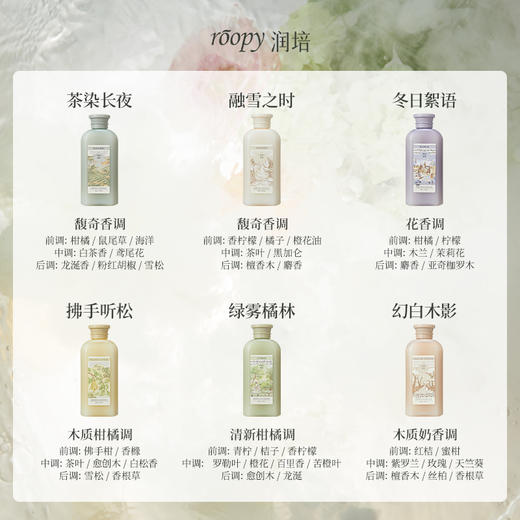 【洗护好物|润培身体乳/沐浴露系列】甄选天然植物萃取，质地清爽易吸收，滋润不黏腻，外包装设计加入了浓郁高雅的色彩与浪漫香水式香氛元素，不仅精美还很有仪式感，无论是送人还是自用都合适~ 商品图3