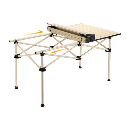 徽羚羊 云韧 碳钢 折叠长桌 95cm 卡其色HLY-ZDZ-23001 商品图4