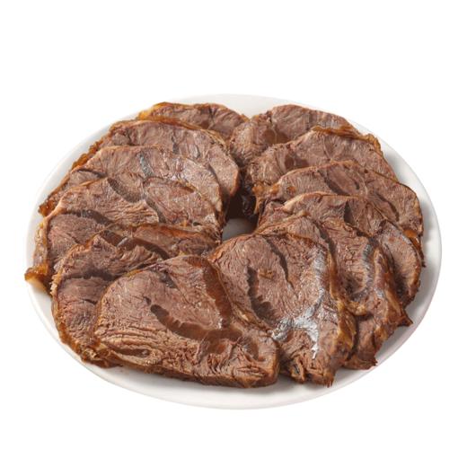 东上御品酱卤牛肉即食健身代餐酱牛肉 色泽红润，肥瘦相宜 传统手工制作，慢炖上色入味去腥 口感鲜嫩，肉味十足，香醇有嚼劲 商品图6