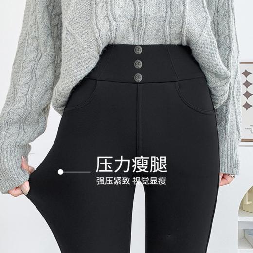 【加厚貂绒高腰小黑裤】【专柜品质】冬季女装高腰紧身加绒加厚收腹芭比外穿小黑裤 商品图2