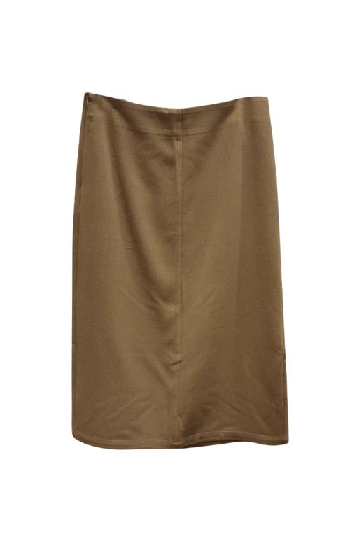 VIVIAN LIU R2444006初秋女装新款时尚侧拉链显瘦后开衩半裙 商品图5