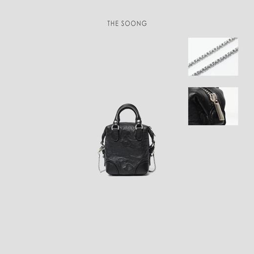 THESOONG’口红链条包’抓皱真皮羊皮高级感精致斜挎包HBBB4110 商品图2