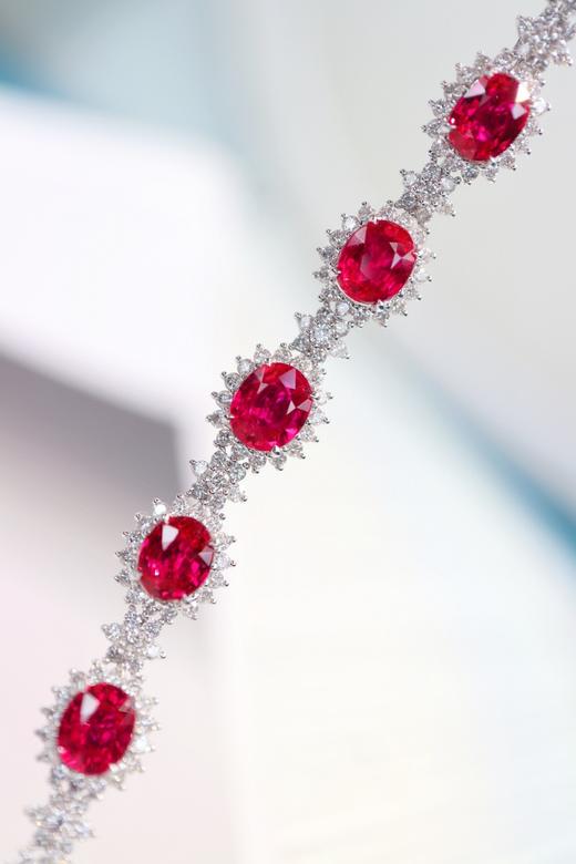 4.3ct刻面红宝石手链 商品图1