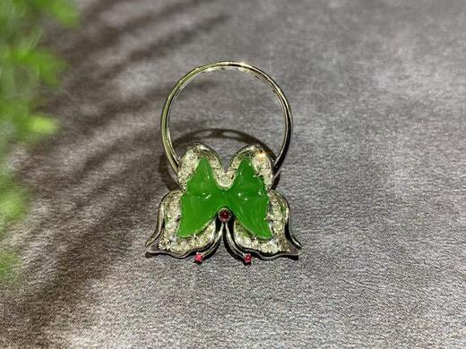 【御珠宫坊】金镶碧玉戒指 商品图5