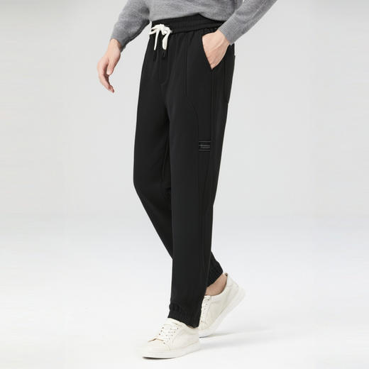 圣得西潮流印花运动休闲裤子男秋冬季宽松束脚系带卫裤 商品图3