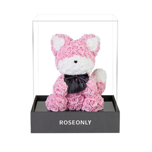 【告白神器】ROSEONLY诺誓 高端定制 永生玫瑰 公仔系列 玫瑰狐 橙色 粉色 红色  送朋友 商品图3